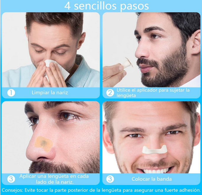 NasoAir™ — Tiras Nasales Magnéticas