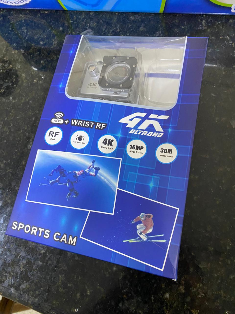 🔥 Cámara Deportiva 4K Action Cam + Carcasa Acuática + Control de Muñeca