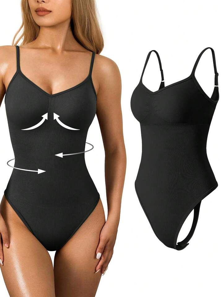 ShapeLuxe™ Body Shaper - Body moldeador tipo tanga con compresión media