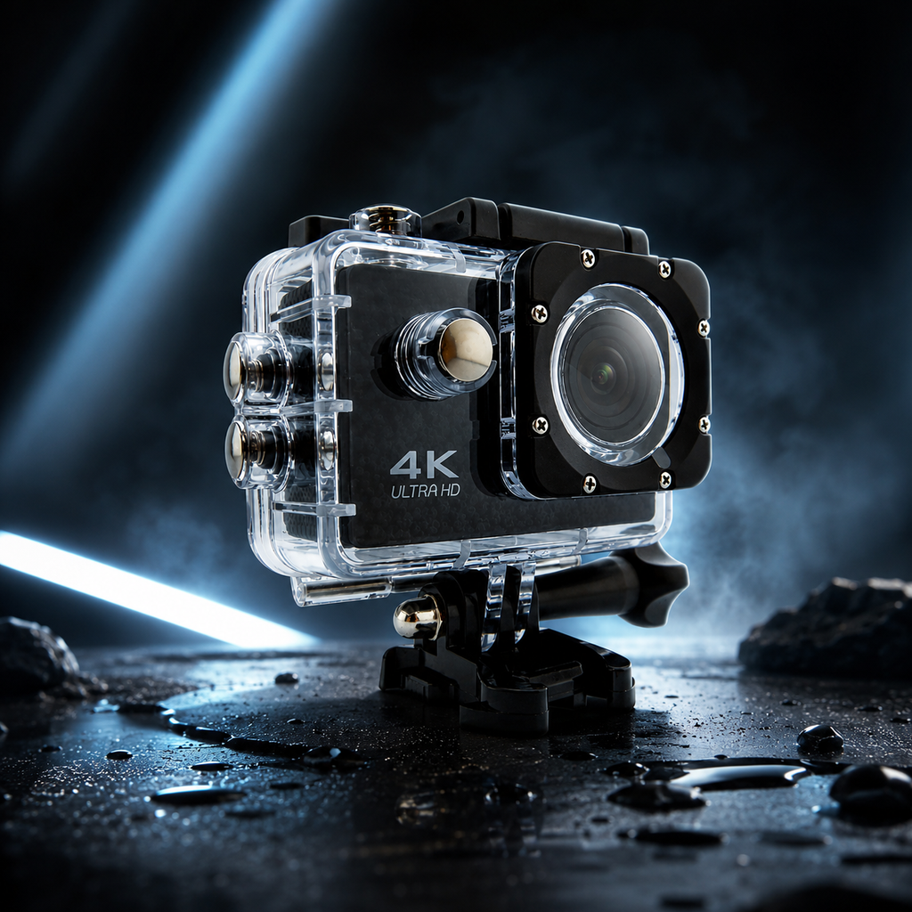 🔥 Cámara Deportiva 4K Action Cam + Carcasa Acuática + Control de Muñeca