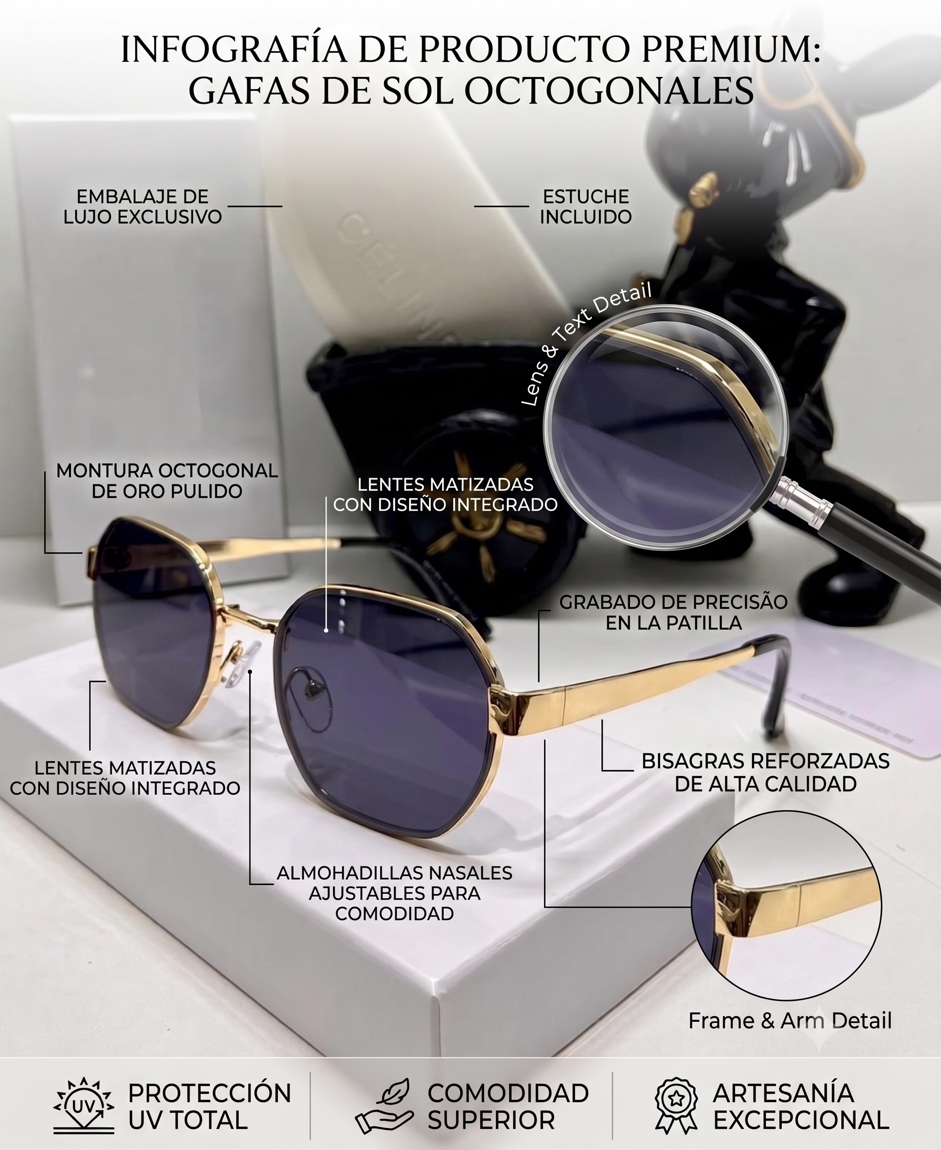 Gafas Monarque™ – Edición Especial Octogonal.